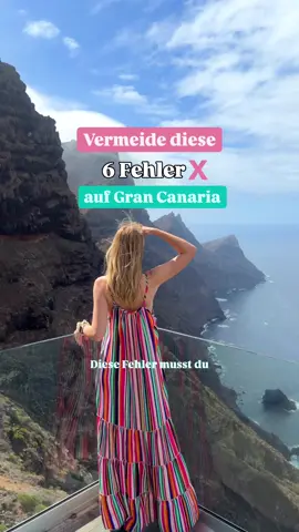 Warst du schon auf Gran Canaria? ☀️ Die Insel ist perfekt für den Winter Urlaub auf den Kanaren, zum Beispiel im Dezember oder Januar! Trotzdem machen viele die gleichen Fehler, hier sind die wichtigsten, die du vermeiden solltest 👇 🌴 Nur im Süden bleiben: dabei warten im Inselinneren Vulkanlandschaften, Wanderwege &  Bergdörfer 🚗 Ohne Mietwagen reisen: die Bergstraßen machen richtig Spaß  ⛰️ Kein Online-Ticket für den Roque Nublo buchen: Parkplätze sind rar, also lieber vorher reservieren und den Shuttle-Bas nehmen 🏙️ Las Palmas auslassen: besonders das Viertel Vegueta ist ein echtes Highlight mit Tapas, Altstadt und Flair 🌦️ Nur Sommersachen einpacken: im Norden und in den Bergen kann es bis zu 10 Grad kühler sein 🏜️ Abseits der Wege durch die Dünen laufen: das Naturschutzgebiet in Maspalomas ist zu schön, um es zu gefährden #grancanaria #kanaren #spanien #fuerteventura #urlaub2026 Gran Canaria Geheimtipps I Gran Canaria Las Palmas Hotel I Gran Canaria Urlaub I Kanaren Urlaub I Kanaren welche Insel I Kanaren Urlaub Tipp I Kanaren Winter I Kanaren Urlaub Dezember I Kanaren November Urlaub
