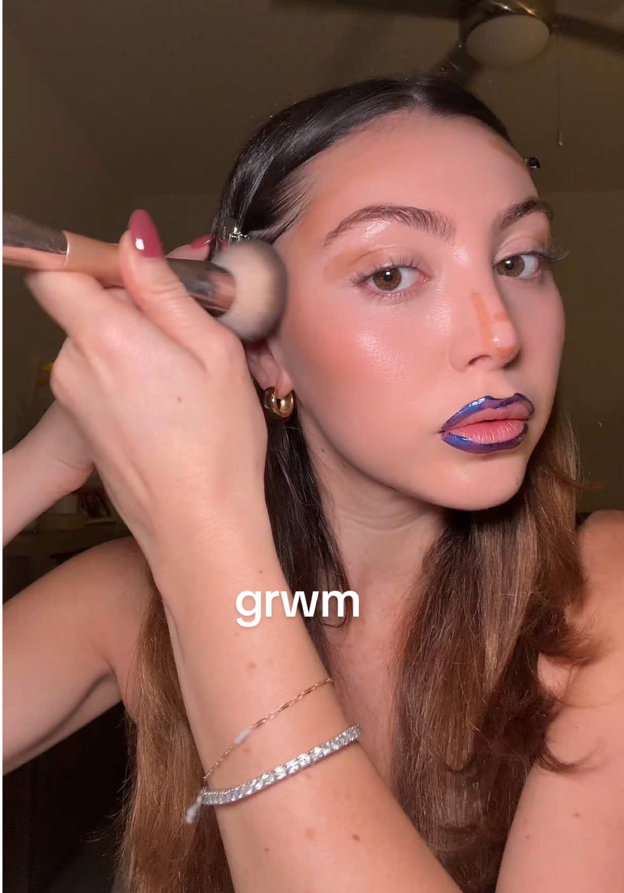 #grwm 💗 @Saie @Kosas @RMS Beauty @DIBSBEAUTY @Too Faced @Huda Beauty @Wonderskin Beauty @tomfordbeauty 