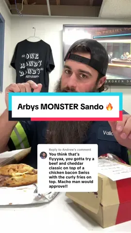 Replying to @Andrew we went to Arby’s today 🏆 #foodtiktok #foodreview #eating #mukbang #arbys 