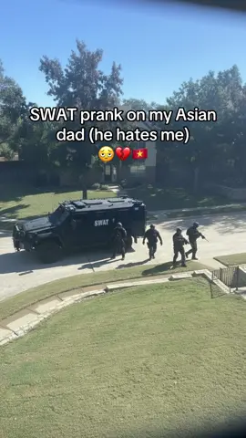 Bro wanted me gone 😭🤧 #ai #swat #police #prank 