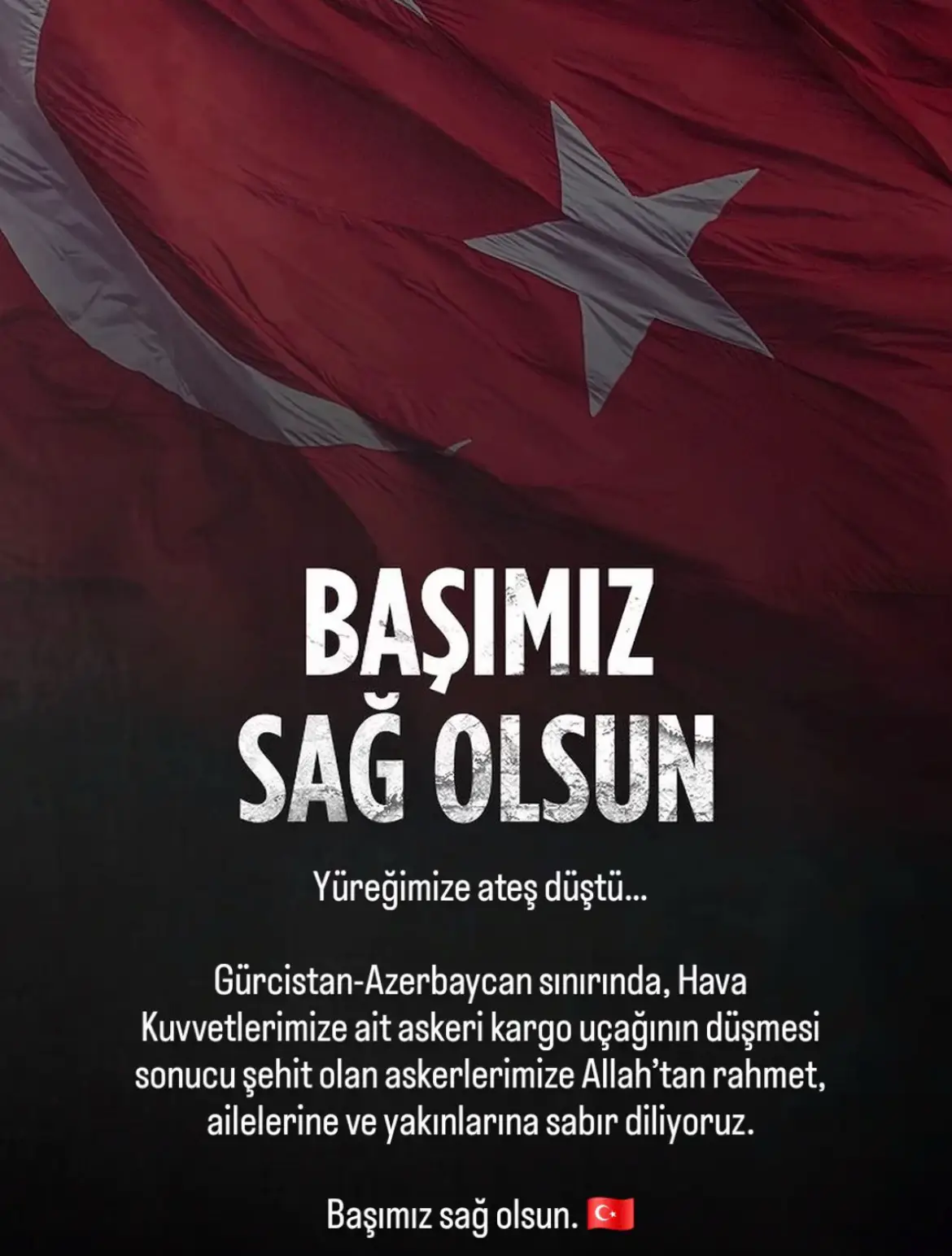 Başımız sağolsun 🇹🇷 #mehmetçik #türkaskeri #azerbaycan #şehidinvartürkiye 