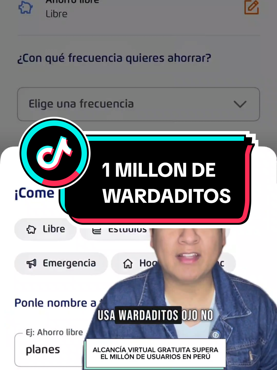 Alcancía virtual superó el millón de usuarios en Perú. 🇵🇪 Entérate más sobre Wardaditos. ¡Pasa la voz! @Banco de Crédito BCP  #Wardaditos #elchicodelasnoticias #tiktokinforma #publicidad 