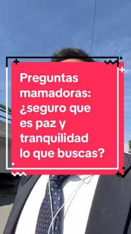 Preguntas mamadoras: ¿seguro que es paz y tranquilidad lo que buscas? #pregunta #reflexion #abrelosojos #habilidades #pazmental  Para quien creció en la guerra, la paz, se construye como una habilidad desde el interior; alcanzar la paz si entenderla nos hará replicar nuestra guerra interior