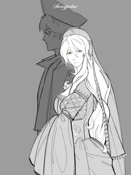 He is angry now :) …. #art #goldenbrown #princess #knight #medieval 