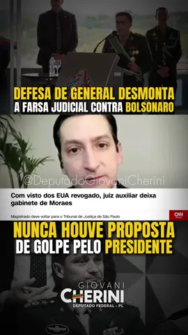 AGORA: DEFESA DE GENERAL DESMONTA A FARSA! No julgamento do “núcleo 3 do golpe”, a defesa do General Estevam Theóphilo foi clara: nunca houve proposta de golpe, Mauro Cid mentiu. A verdade está vindo à tona, a narrativa não se sustenta mais!