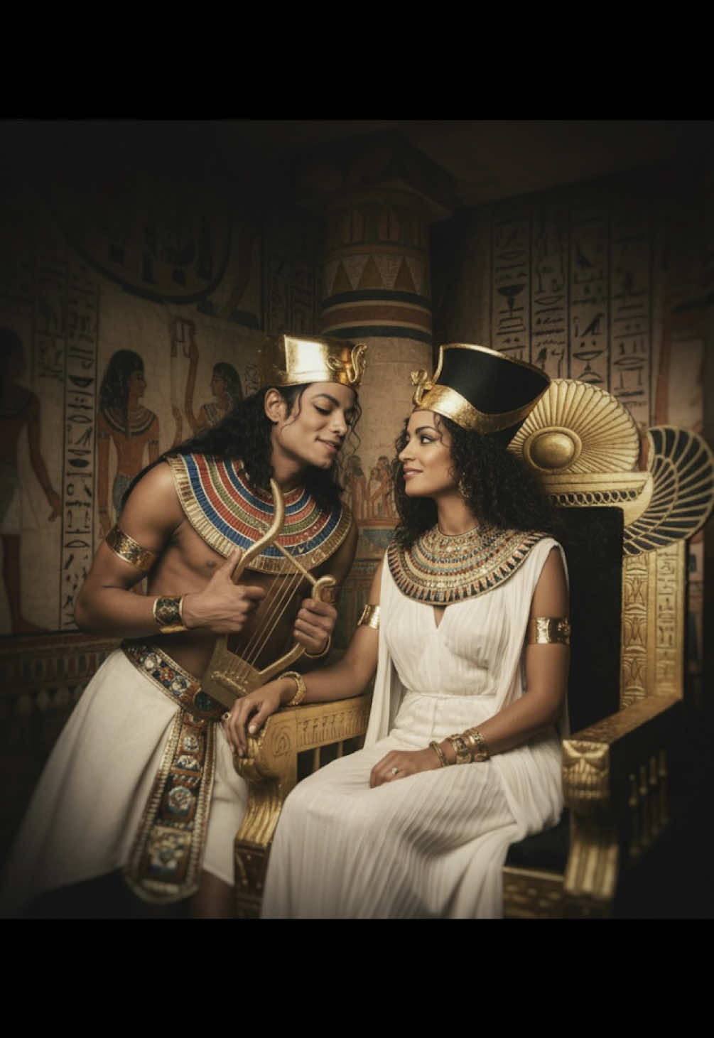 Just an Egyptian kind of love story ❤️#michaeljackson #tatianathumbtzen #fanmade #fyp #egypt 