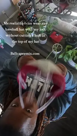 View from the top.... Ballcap Remix+Baseball Caps= best way to wear my hats.... Ballcapremix.com  #locs #curlyhair #christmasgifts #november #trending 