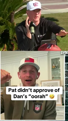 Dan is thankful for their service though 🙏 @Pat McAfee Show Clips #TV #veteran #marines 