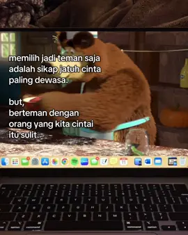 emang ada ya, berteman dengan seseorang tanpa melibatkan perasaan?  #4u #galaubrutal #sadstory #gamon 