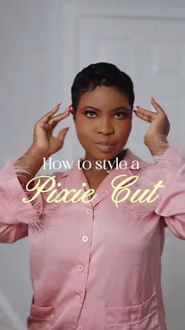 How to style a your pixie cut at home, for the low.  I relax my pixie cut every 4 weeks at home. I wash and style my hair every couple of days. The only thing I don't do is cut my own hair, so I do go in the salon every couple of months for a trim. For in between shape ups, I go to a regular male barber and they're able to cut and shape the sides and back for a decent price. #pixiecut #pixiecutstyling #pixiecutblackwomen #90shairstyle #pixiehaircut 