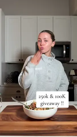 I wish I could squeeze every last one of you!!! Your love and support means the world to me 🫶🏼🫶🏼🫶🏼🫶🏼  giveaway details: I will pick 2 winners (one on instagram and one on TikTok) who will win a kitchen item with value up to $300, as well as a free 6 month subscription to my substack for my recipes 🤭 I will pick 4 winners (2 from instagram and 2 from TikTok) who will win a smaller item such as bakeware or a sauté pan (we can be flexi ☺️) and a free 3 month subscription to my substack for my recipes 👀 TO ENTER: 🥂follow me on TikTok and Instagram 🥂like this post  🥂save this post (I think you can only do this on TikTok lol)  🥂tags 3 friends in the comments (one comment, not 3 separate comments)  🥂in that same comment share your favorite holiday/seasonal dish/recipe  🫶🏼I’ll pick the winners and announce via direct message Tuesday November, 18th!!  Good luck!!! Ilysm  #EasyRecipe #quickrecipes #Recipe 