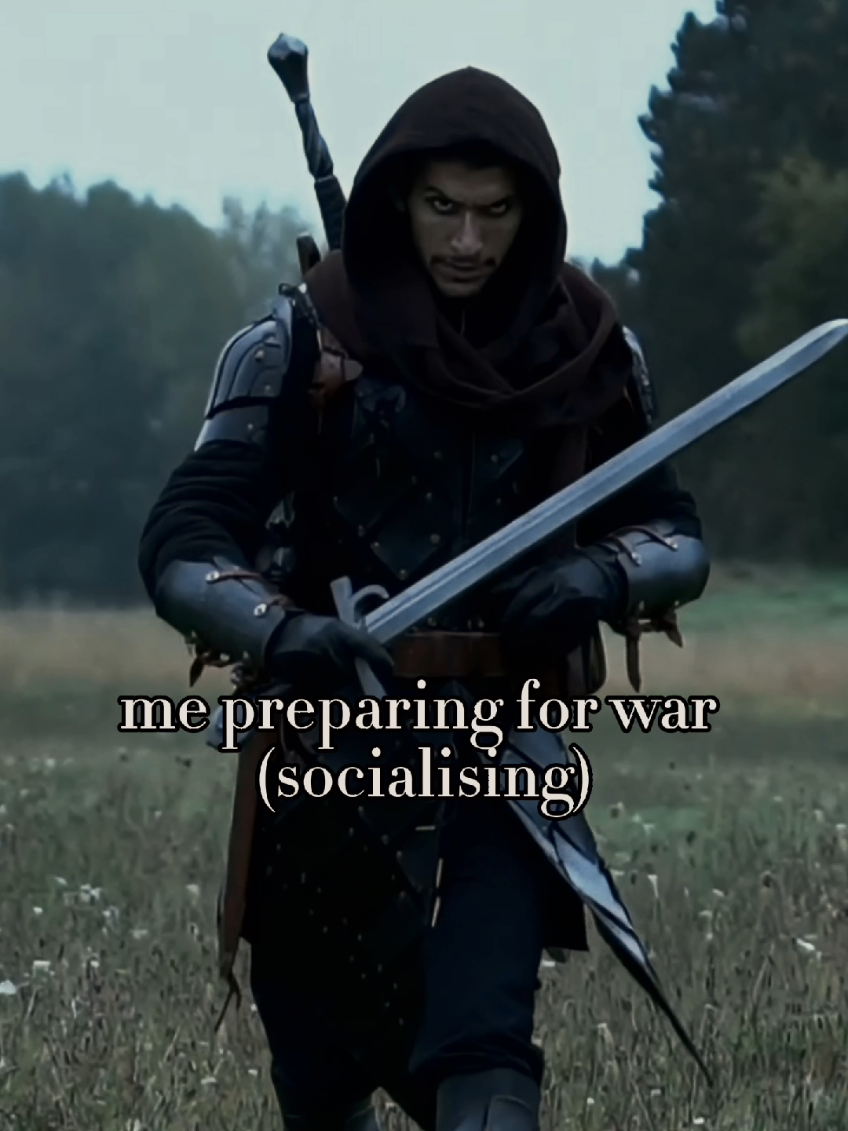 Are you barely surviving the week as well, adventurer? ⚔️😅 #medieval #armor #witcher 