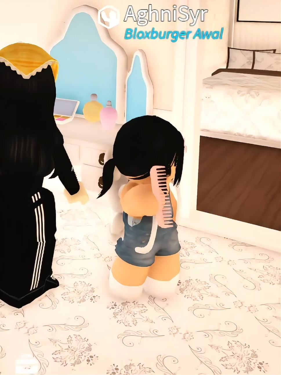 Ajak Aghni main di bloxburg 😂 tiba2 jago roleplay #Roblox 