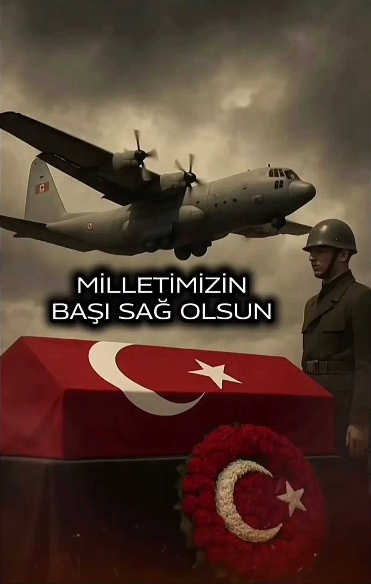 🇹🇷 Azerbaycan’dan ülkemize gelmek üzere havalanan askeri kargo uçağımızın Gürcistan-Azerbaycan sınırında düşmesi sonucu şehit olan askerlerimize Allah’tan rahmet; ailelerine, yakınlarına başsağlığı diliyorum. #acımızbüyük 
