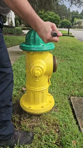 Flushing hydrants. #fire #cleanwater #firehydrant #water 