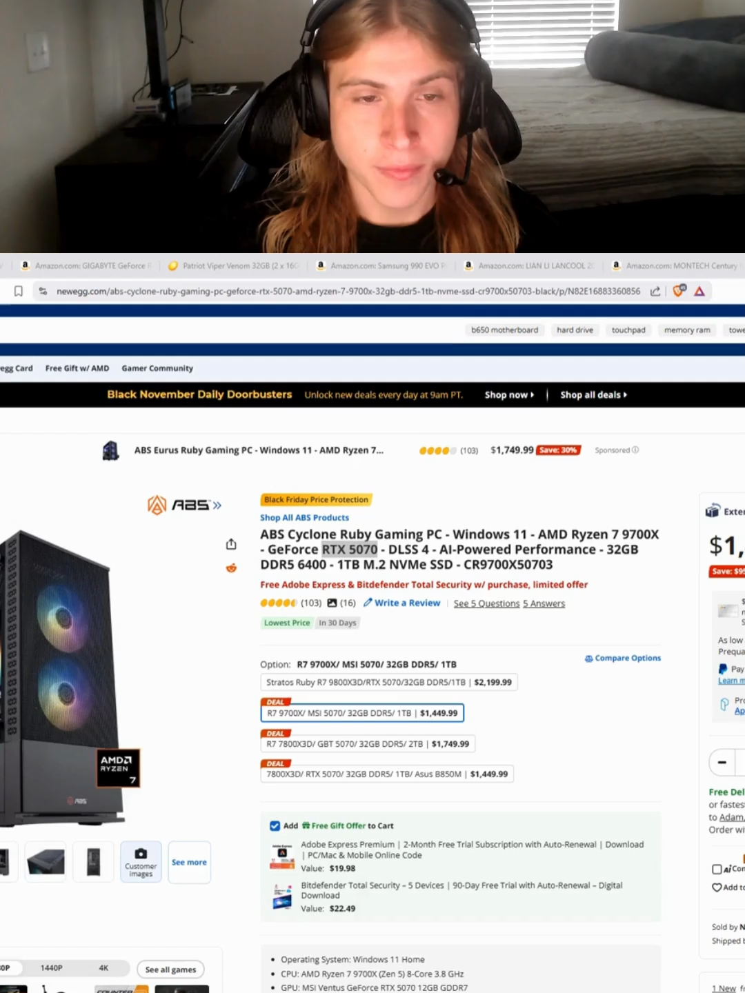 Best gaming pc computer for $1500 in november #gaming #gamingpc #fortnite #nvidia #rtx #amd