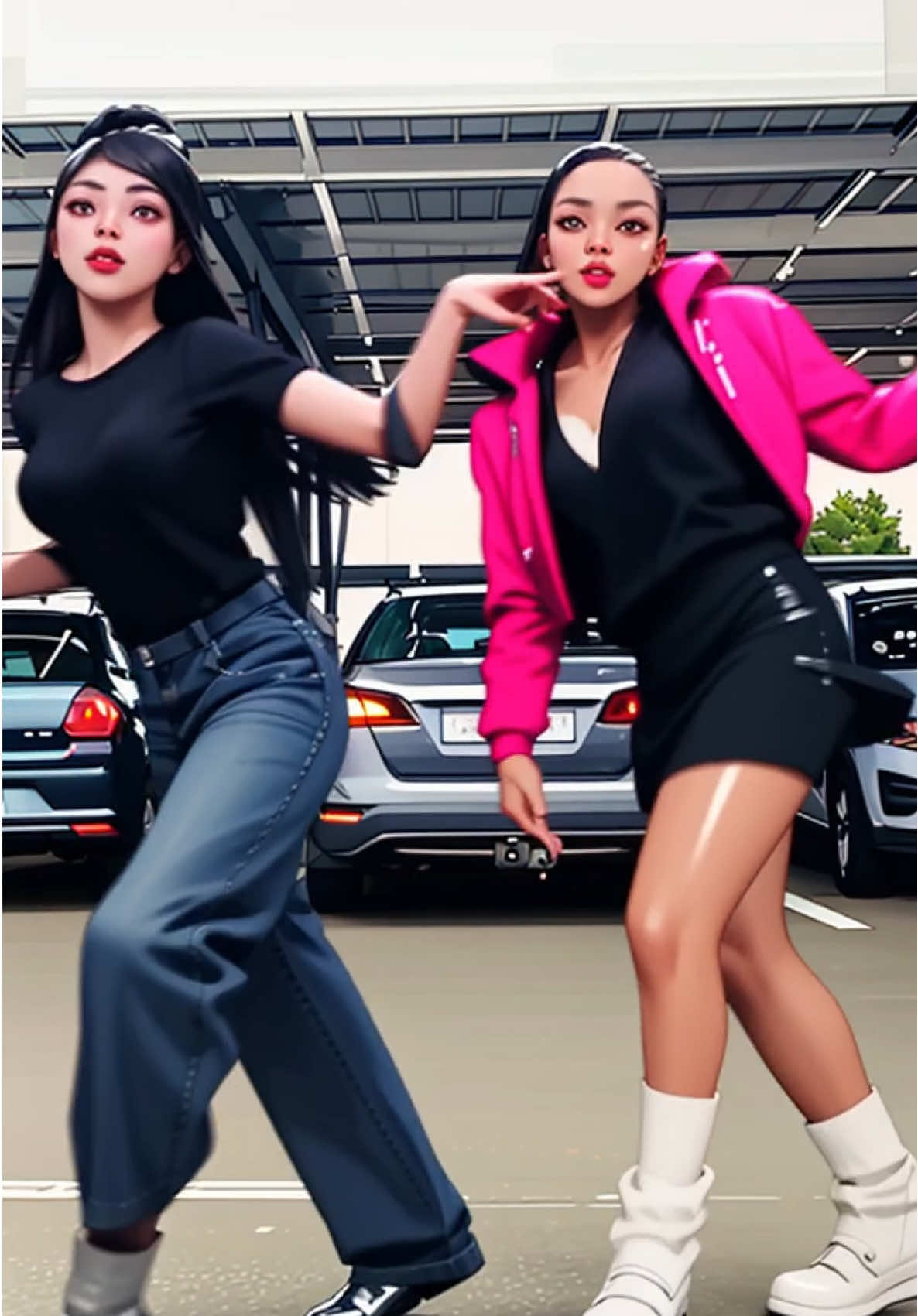 Two elite dancers doing their thing @just.mbaali_  @Dancing_with_busisiwe #dance #dancechallenge #ai #anime #afrodance 