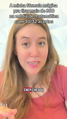 Fórmula secreta pra tirar 800+ em matemática do Enem #enem #matematica #foco #studytok #fyp 