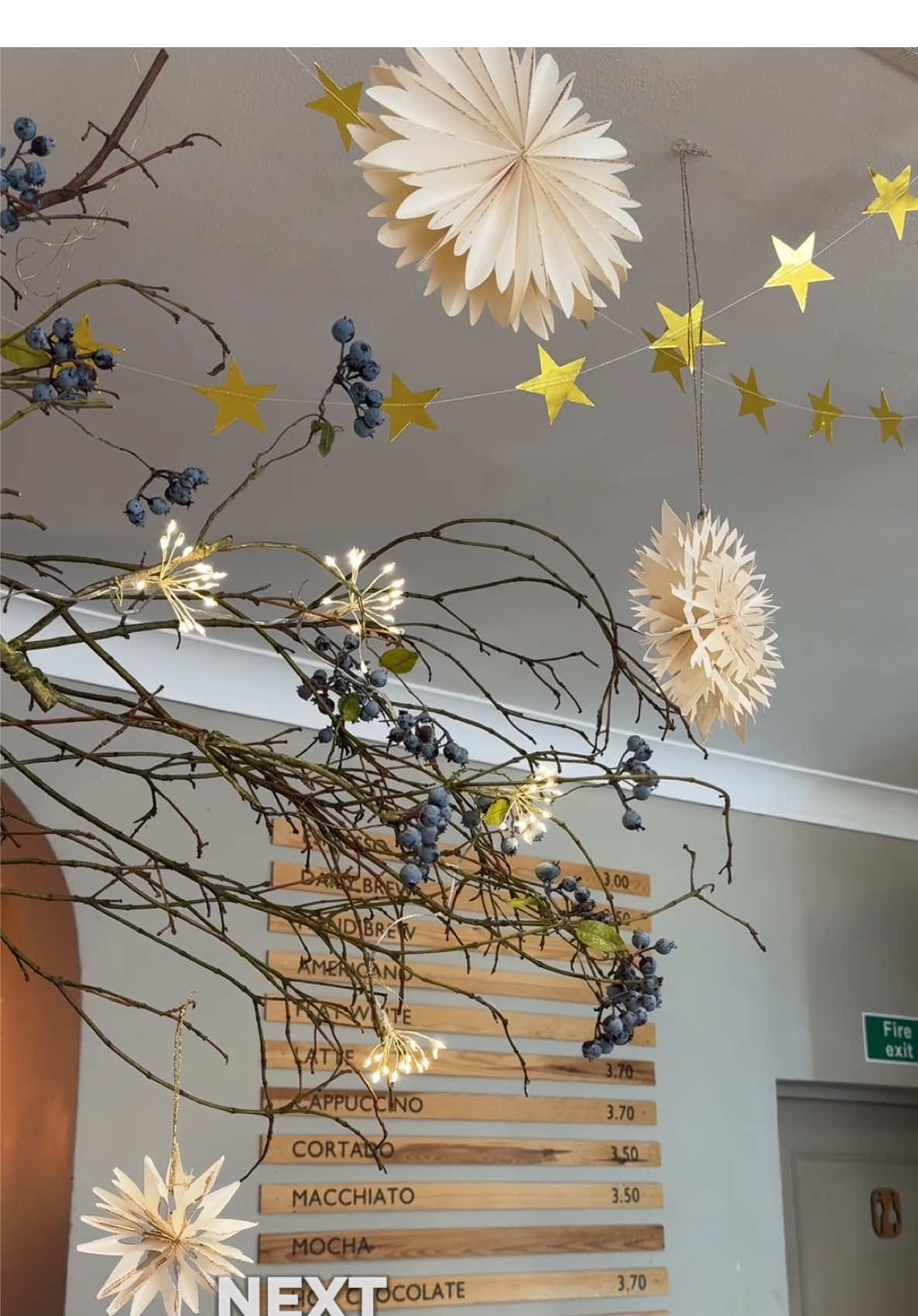 Decorating our coffee shop for holiday season ✨ #diychristmasdecor #christmasdecorating #diyholidaydecor 