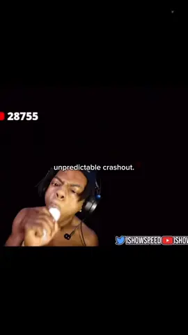 You never know his next move 😭 #ishowspeed #speed #unpredictable #crashout #funny 
