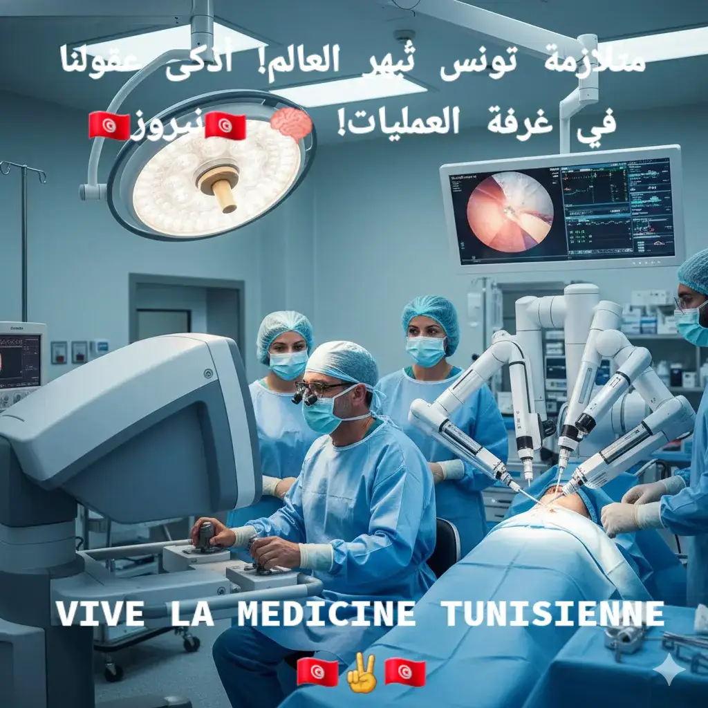 تونس تكتب فصلاً جديداً في سجل إنجازاتها! 🌟 لأول مرة في تاريخ تونس، نجح فريق طبي تونسي رائد في مستشفى شارل نيكول بإجراء عملية جراحية روبوتية دقيقة للجهاز الهضمي. هذا ليس مجرد تقدم طبي، بل هو تجسيد حقيقي لـ 'فن التكتيك' والذكاء الذي يميز شعبنا، ويضعنا في مصاف الدول المتقدمة في استخدام أحدث التقنيات العالمية. فخر بتونس... فخر بعقولنا التي تصنع المستحيل! 🇹🇳💪 #تونس_تتقدم #جراحة_روبوتية #فخر_تونسي #طب_المستقبل #متلازمة_تونس