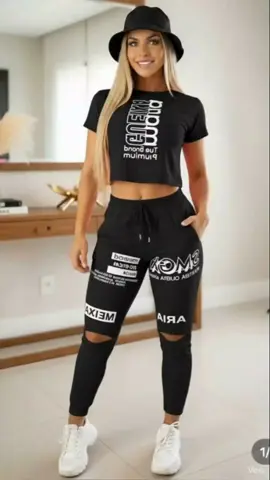 CONJUNTO FEMENINO CALÇA Y BLUSA MARIA GUEIXA #BLUSA #roupa #conjunto #conjuntofeminino #mulher 