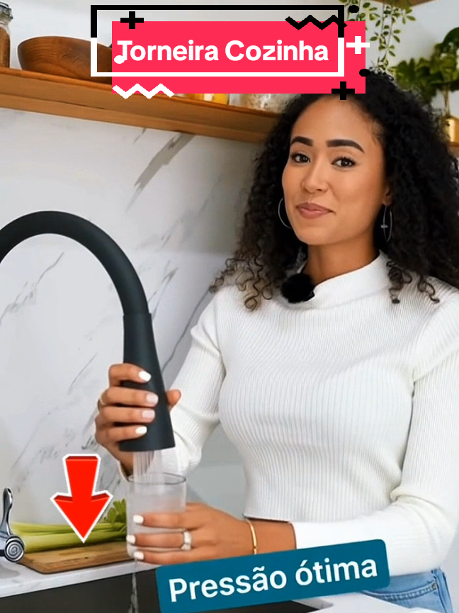 Torneira Cozinha Parede Preta  #torneira #cozinha #tiktokshop #fpy 