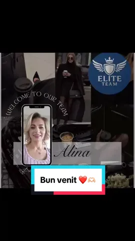 🔥 WELCOME TO THE TEAM 🔥 @Alina ♥️ Negre ♥️  Multumesc   pentru încrederea acordată! Îți doresc   rezultate extraordinare și o evoluție frumoasă alături de această companie!   Ești acum parte dintr-o comunitate de oameni care își doresc mai mult de la viață – sănătate, libertate, stabilitate și succes. 💪 Împreună construim viitorul! 🤝🔥 #EliteTeam #networkmarketing #newentry