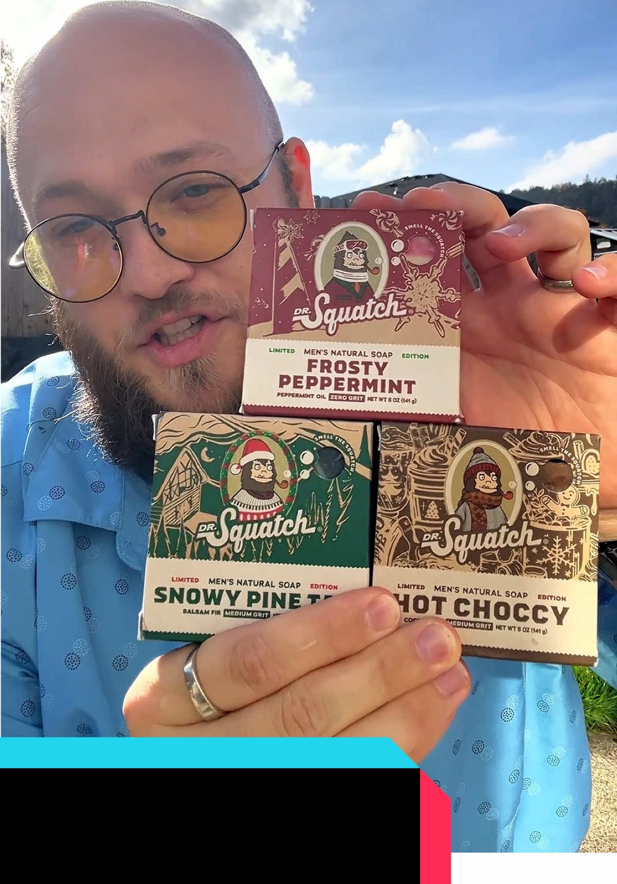 Give the gift he actually wants this holiday season—here’s the Dr Squatch Holiday 5 Pack: five handcrafted cold-process bars made with shea butter, coconut oil & kaolin clay, each delivering rugged scents and a premium lather. No harsh detergents, just serious upgrade for his shower game. Perfect stocking stuffer for men who care what they smell and feel like. #tiktokmademebuyit #tiktokshopfinds #drsquatch #holidaygiftformen #mensgrooming