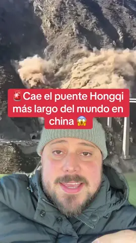 Chinese Engineering Failure- The 758-metre-long Hongqi bridge collapsed in southwest China, months after opening. #thiagonoti #worldnews #hongqi #bridge #china 