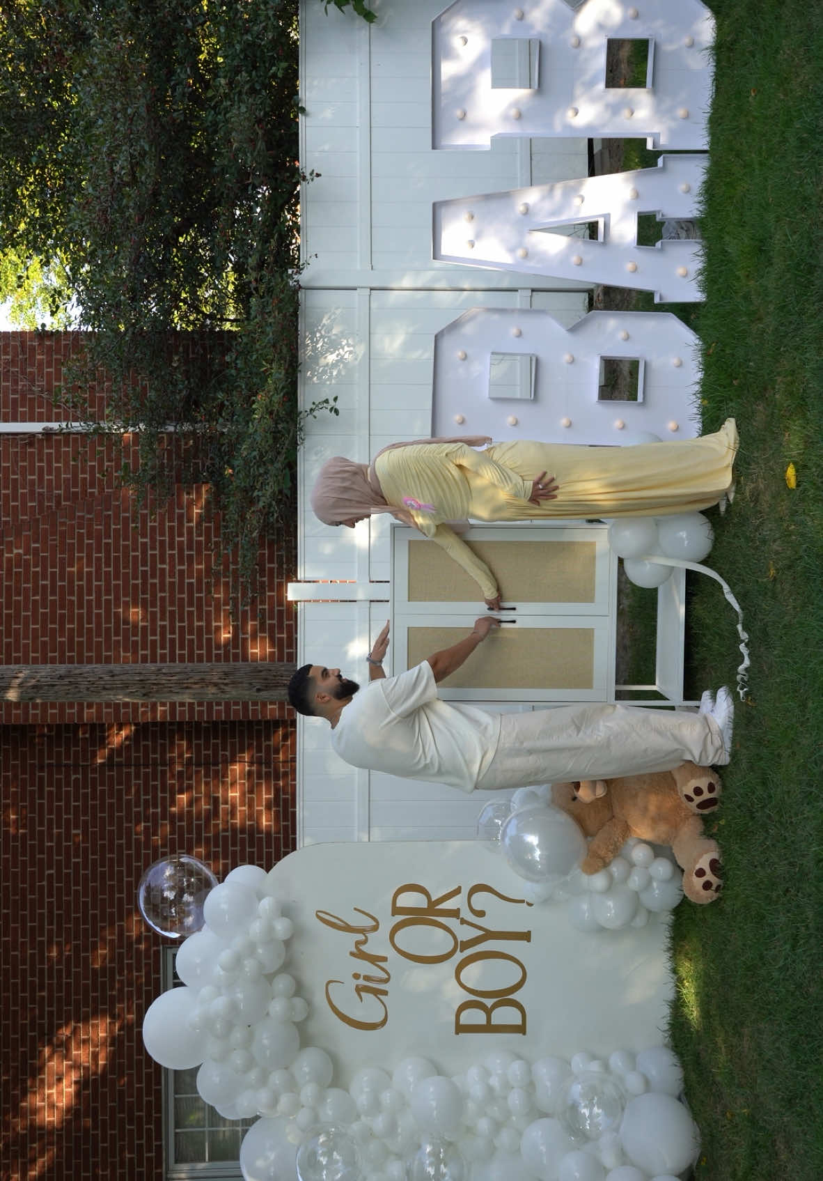 Baby is a… 🩷💙 #genderreveal #genderrevealparty #pregnant #babygirl #babyboy 