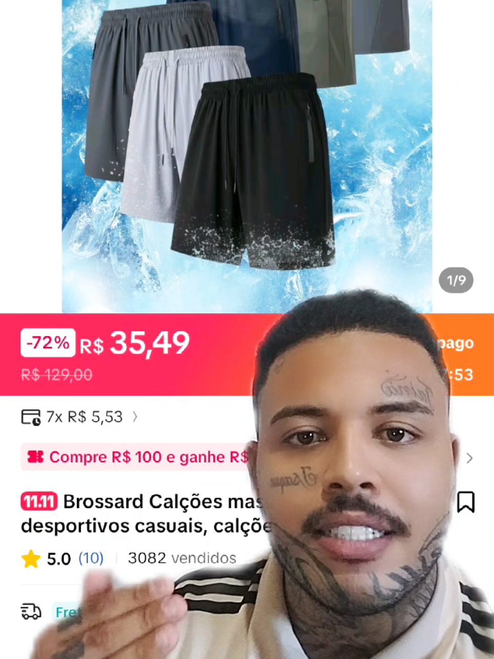 Brossard Calções - #tiktoktshop #promocao #ofertadodia #promoçãoblackfriday #tiktoktshopblackfridaybr 