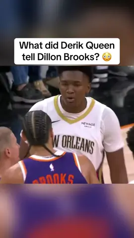 The rookie did not back down from #DillonBrooks 😯 #NBA #espnsocial