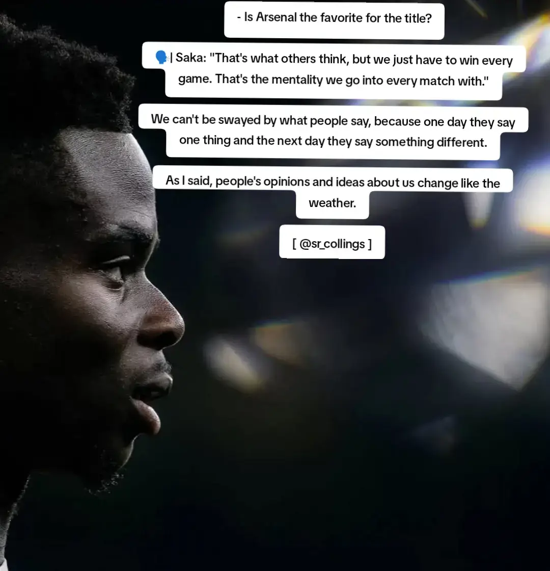 - Is Arsenal the favorite for the title? 🗣️| Saka: 