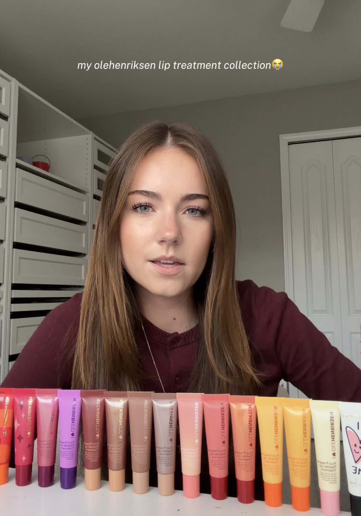 I guess we need to do a try on of ALL of them now, @Olehenriksen I’m your biggest fan #liptreatment #liptreatmentbalm #lipbalm #olehenriksen #lippie 