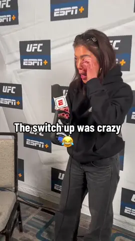 #TracyCortez went from #happy tears to being ready to compete in a snap 😅 #UFC322 #UFC #mma 