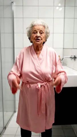 Coucou c’est mamie 👵 #veo3 #rap #aivideo #douche #salledebain 