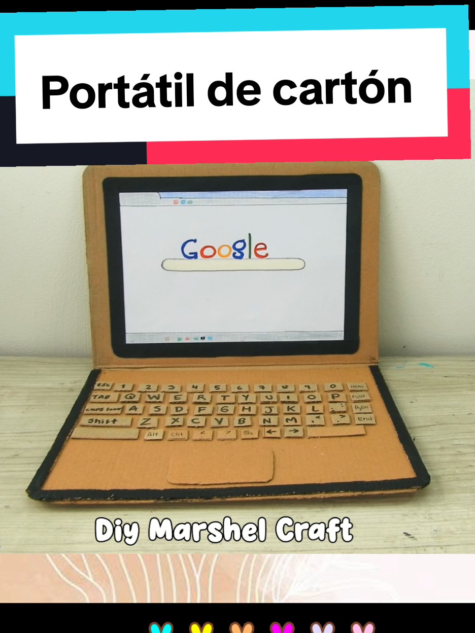 #manualidades #laptop #juguetes #parati #carton 
