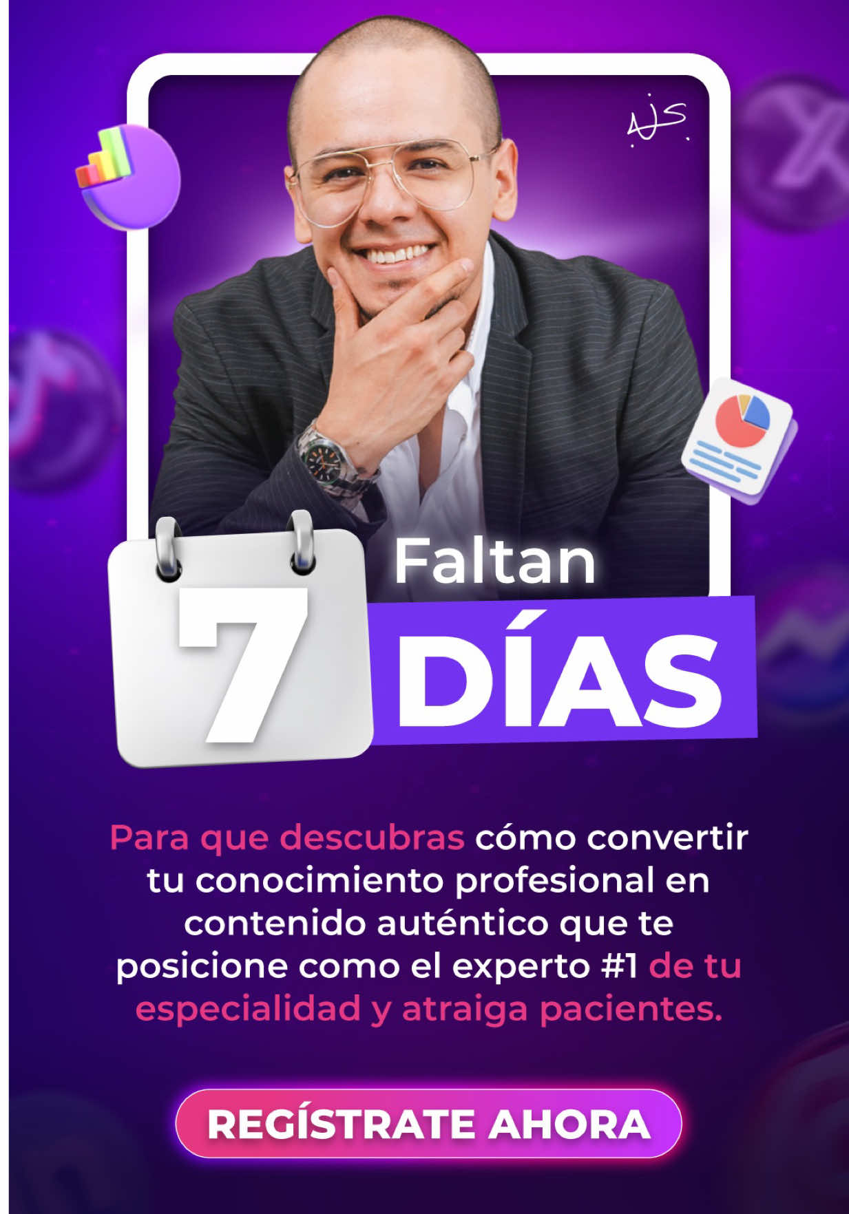 La cuenta regresiva comenzó.  En 7 días descubrirás cómo convertir tu conocimiento en contenido aunténtico que te posicione como el experto # 1 de tu especialidad. 💬Ve al link de mi perfil y asegura tu cupo. #Expertosinfluyentes #Marcapersonal #profesionalinfluyente 