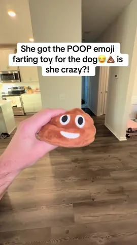 She really got this farting chew toy for the dog... 😂💩 #dogsoftiktok #dogtoy #poop #prank #funny 
