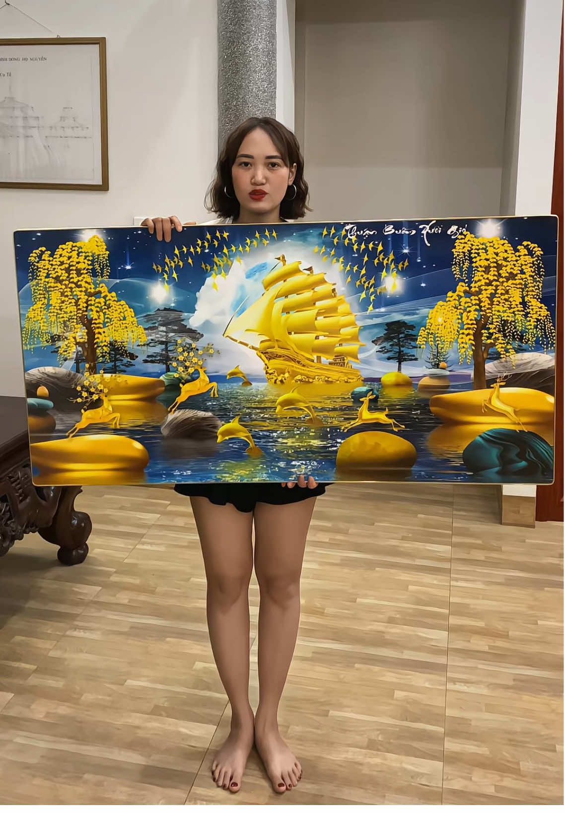 Tranh thuận buồm xuôi gió #thuanbuomxuoigio #tranhdeco #tranhtreotuong 