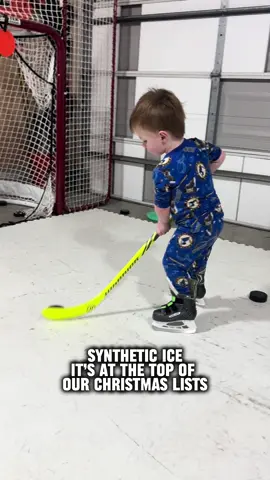 Hoping Santa brings a couple boxes of synthetic ice for Christmas. #hockey #syntheticice #practice #skating #hockeyboys 