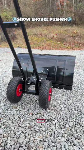 This snow shovel pushes instead of lifts — total game changer 🙌 No more sore arms, just clear driveways fast 🚗❄️ #snowpusher #snowremoval #snowshovel #winteressential #tiktokshopblackfriday 