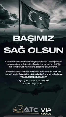 🎖️🇹🇷 Vatan için yükselen yıldızlar… Bugün yüreğimizin en derin yerinde bir sızı, gökyüzünde eksilen bir umut var. Gürcistan’da görev başında şehit düşen kahraman askerlerimiz; Pilot Yarbay Gökhan Korkmaz, Kıdemli Başçavuş Nuri Özcan, Hava Astsubay İlker Aykut, Hava Uçak Bakım Astsubay Üstçavuş İlhan Ongan, Emre Altıok, Berkay Karaca ve Emre Sayın… Her biri bir bayrak, bir dua, bir veda… Bu vatan size minnettar. Ruhunuz şad, makamınız âli olsun. 📍#ŞehitlerÖlmez #VatanSizeMinnettar #GökyüzüneEmanet #12Kasım2025 #Gürcistan 
