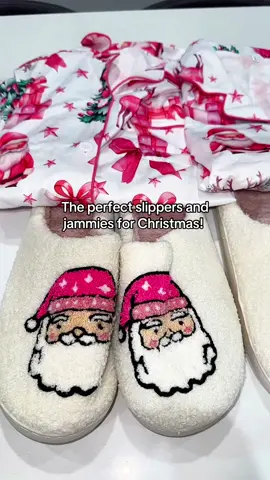 The perfect slippers and jammies! #tiktokshopblackfriday #christmas #slippers #holidays #pajamas 