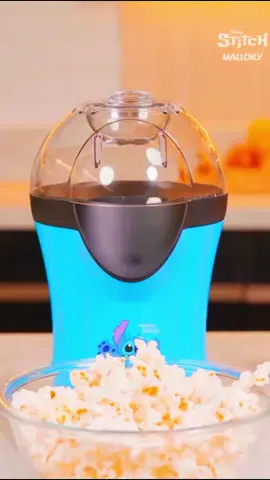 Pipoqueira Stitch Azul. 🚨Código do produto no comentário, só copiar e colar no app da shopee 👇🏽👇🏽 #stitch #pipoqueira #pipoqueiraeletrica #disney #liloestitch 