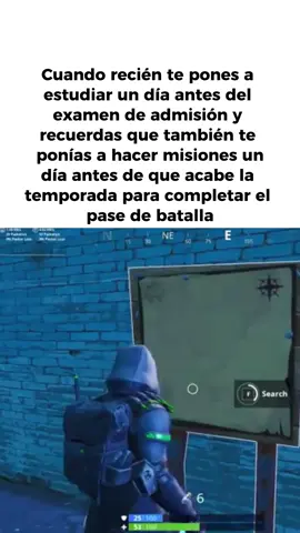 No dejen todo para último momento 😪 #fortnite #og #sanmarcos #academia