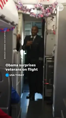 Watch Former President Barack #Obama surprise veterans in #WashingtonDC with heartfelt thanks and Presidential Challenge coins.