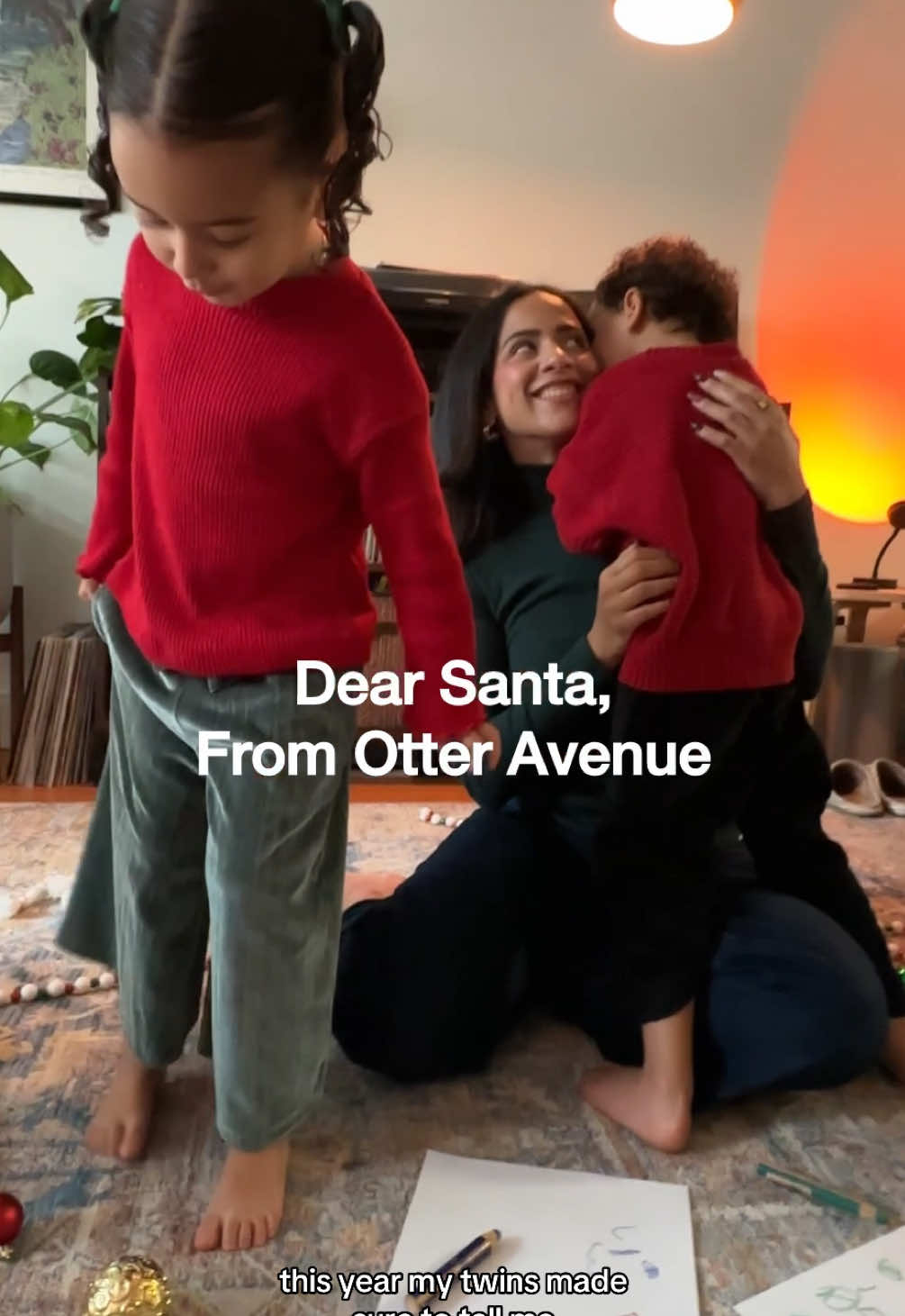 This holiday season my little New Yorkers will be cozy and in style with @Otter Avenue.  Their holiday collection is stylish and fun - perfect for those family moments in the living room or enjoying the holiday festivities outdoors. I truly love the soft fabrics, the wide silhouette of their pants and how easy they are to put on!  Exclusively sold online at otteravenue.com and @Carter’s  #OtterAvePartner #nycmom #twinmom #twinsoftiktok 
