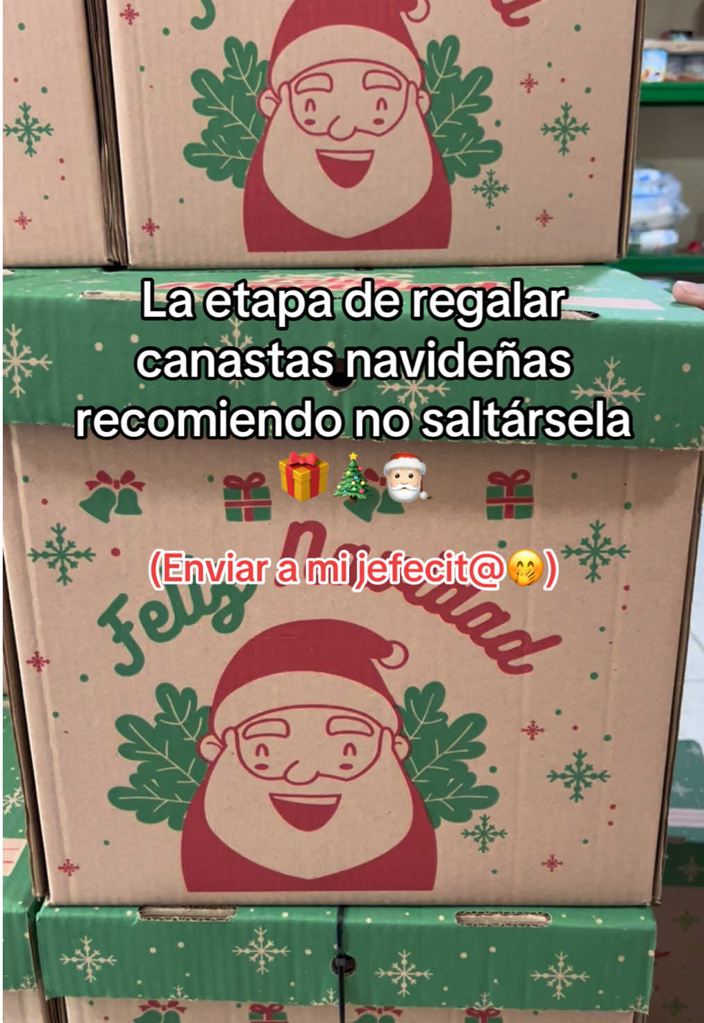 Envíaselo a tu jefe con cariño 😍🎁🎄 🎅Pide nuetro catálogo de canastas navideñas al: 964*2087*96. #navidad #canastasnavideñas #navidad2025 #regalosnavideños #almaceneslaurita  @Canastas Laurita @Laurita 
